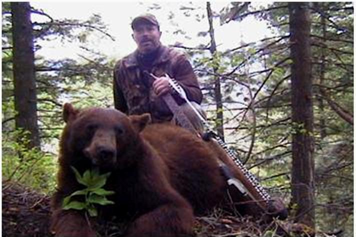Rob's beautiful spring bear - spring hunting was a part of Rob's workout program