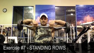 10. Standing Rows