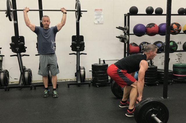 Mark and Jeff at the gym